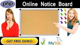 Online notice board System,  project in PHP and Mysql, Couse CS619, Admin panel