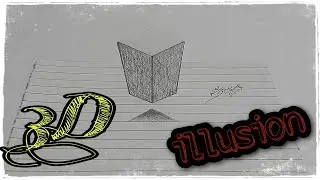 Easy trick Art 3D floating cube Drawing - box Illusion