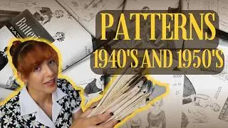 Vintage Sewing Pattern Haul | 1940s and 1950s ✂️ Collecting vintage sewing patterns - Part 1