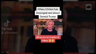 Hillary Clinton has Deranged rant about Donald Trump | What you so scared of Hillary 🤔🤔