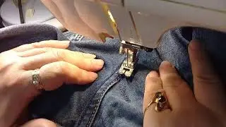Как зашить дырку на джинсах:уникальный метод Часть3