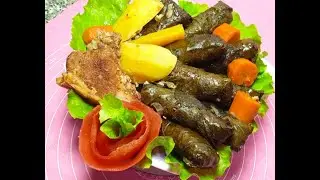UZUM BARGIDAN DOLMA  TAYORLASH // ТУРЕЦКАЯ ДУЛМА // УЗУМ БАРГИДАН ТОК  ДОЛМА // ГОЛУБЦЫ