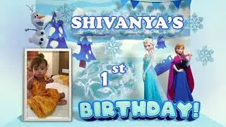 Birthday frozen theme video || Birthday Invitation