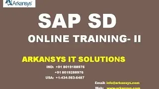 SAP SD ONLINE TRAINING | SD  TRAINING VIDEOS| SD ONLINE CLASSES