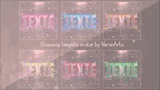 Giveaway template avatar psd+c4d l by VeronArts