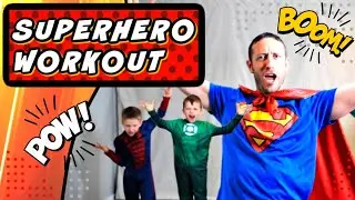ACTION PACKED KIDS SUPERHERO WORKOUT | 15 Minutes of Exercise FUN at Home!