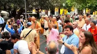 Harinama in Alicante, Spain 🇪🇸 Trancendental Huricane of Holy Name