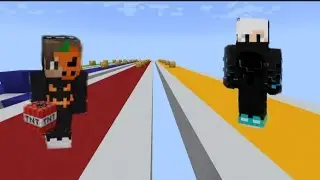 Гонка Лакиблоков В МАЙНКРАФТ 100% ТРОЛЛИНГ ЛОВУШКА В MINECRAFT