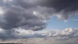 Footage Clouds float across the sky / Футаж По небу плывут облака