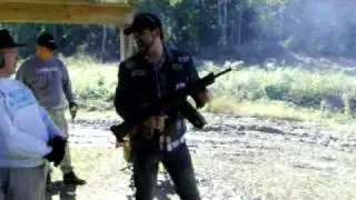 Full auto Saiga 12 shotgun with 30 round drum zombie killer