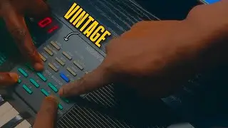 Making a beat using sounds from a vintage Synthesizer