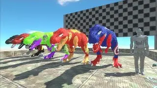 FPS mode -  jurassic world evolution 2 superhero t-rex vs spino heroes