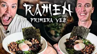 ESPAÑOL prueba RAMEN por PRIMERA VEZ 🍜