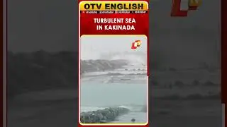 Sea Turns Turbulent At Kakinada-Uppada Beach Road Under Influence Of Cyclone Montha