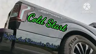 2015+ Ford f-150 2.7 exhaust stock vs. resonator and muffler delete!!!!