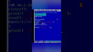 c program for print table | 
