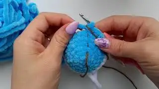 Смена цвета. меняем цвет для ввязывания рисунка. Амигуруми. Крючком.