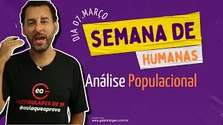 AO VIVO | Geografia | Análise Populacional | Semana de Humanas | JeanGrafia