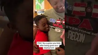 Soldier Surprises His Kids When He Comes Home from Deployment 