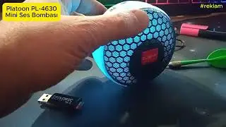 Bende Bu Var: Platoon PL-4630 Şarjlı Bluetooth Ses Bombası Hoparlör Telefon Tutuculu #reklam