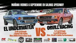 Mañana Viernes no te puedes Perder el Super Match El Underwater vs Orvill Racing en Salinas Speedway