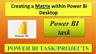 Creating a Matrix Visual in power BI and adding Images and text on Dashboard