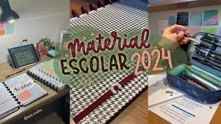MATERIAL ESCOLAR 2024!!✏️~ mostrei tudo