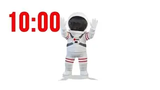 10 Minute Timer with Astronaut |Space Theme|  🚀 