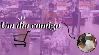 VLOG: ESTÁGIO + COMPRAS DO MÊS + PINTEI O CABELO / MORANDO SOZINHA