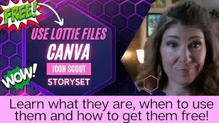 Use FREE Lottie files in Canva IconScout Storyset Tutorial | Animated Vectors Lottiefiles Tutorial