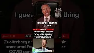 Zuckerberg Admits Biden Harris Admin Pressured Facebook to Wrongly Censor Content #zuckerberg