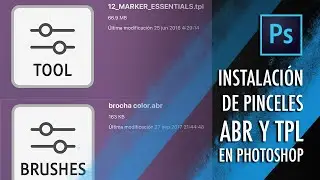 Instalar pinceles abr y tpl en Photoshop