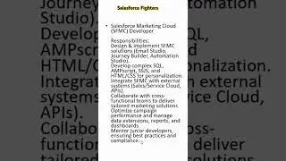 Salesforce Marketing Cloud (SFMC) Developer ?