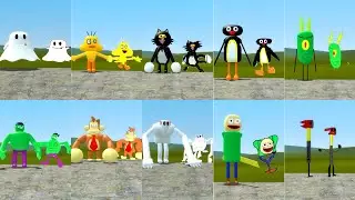 NEW 3D MEMES NEXTBOTS V7 Vs 2D MEMES IN Garry's Mod