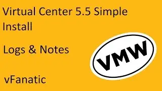 VMware Center 5.5 Simple Install, Logs and Install Insights