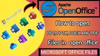 How to open PPT, PPTX, Docx and PDF file In PC though one Application// Apache Open Software