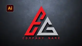 Logo Design Tutorial | Triangle logo design in Adobe Illustrator | Modern Logo Design