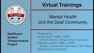 Mental Health and the Deaf Community - HSTP Virtual Training