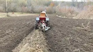 Пахота Т-25. плуг 2*25