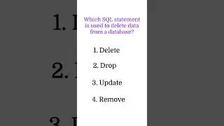 SQL Quiz-1 | SQL Tutorial for Beginners