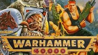 Games Workshop Warhammer 40K 2nd edition battle report. Space Wolves vs Imperial Guard