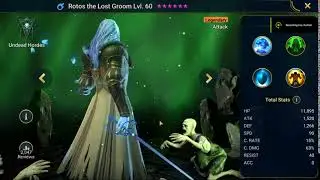 Raid Shadow Legends Hero Showcase Rotos the Lost Groom lv 60