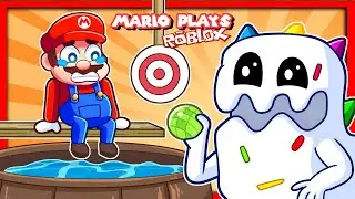 👲 ESCAPE CREEPY CANDY MONSTER [SCARY OBBY] | Mario Plays Roblox Taffy Tails