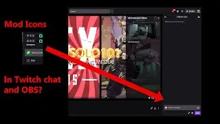 How to turn on mod icons in your twitch chat and obs