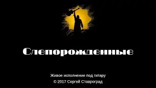 Слепорожденные - Сергей Ставроград Live / Живо (Песни 2017 под гитару)