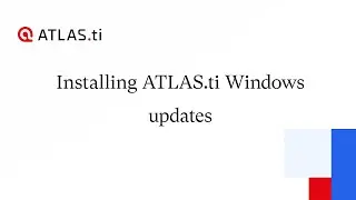 Installing ATLAS.ti Windows updates