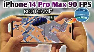 iPhone 14 Pro Max Bootcamp Test PUBG 90 FPS