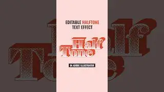 How to create editable halftone text effect in Adobe Illustrator 