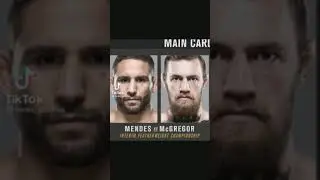 Чад Мендес VS Конор МакГрегор
