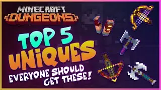 Top 5 Unique Weapons In Minecraft Dungeons